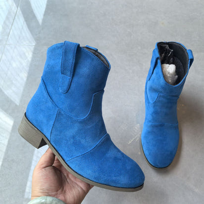 Comfortable Low - Heeled Women's Boots in Various Colors - Nest of Glam