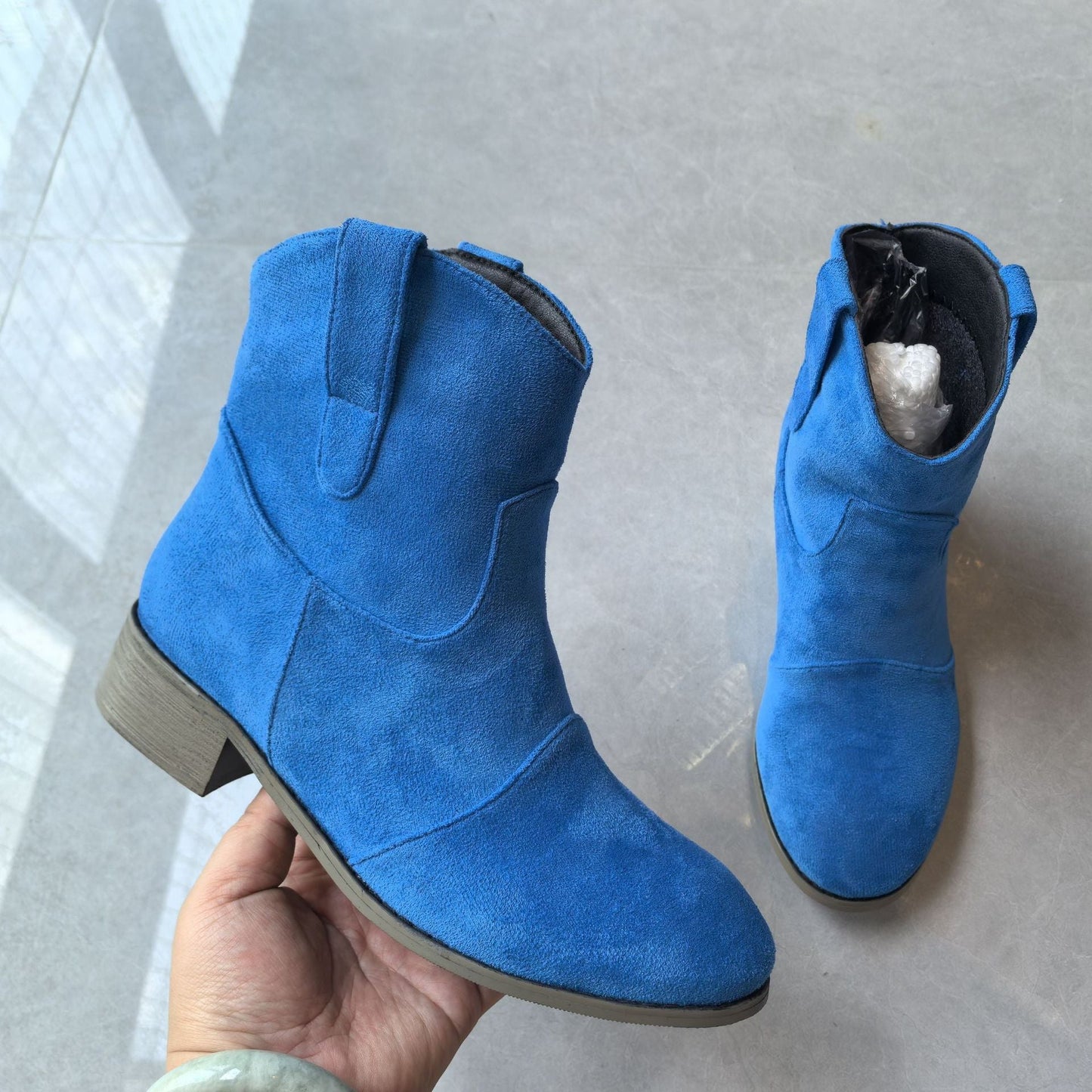 Comfortable Low - Heeled Women's Boots in Various Colors - Nest of Glam